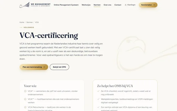WE Management — scherm 3
